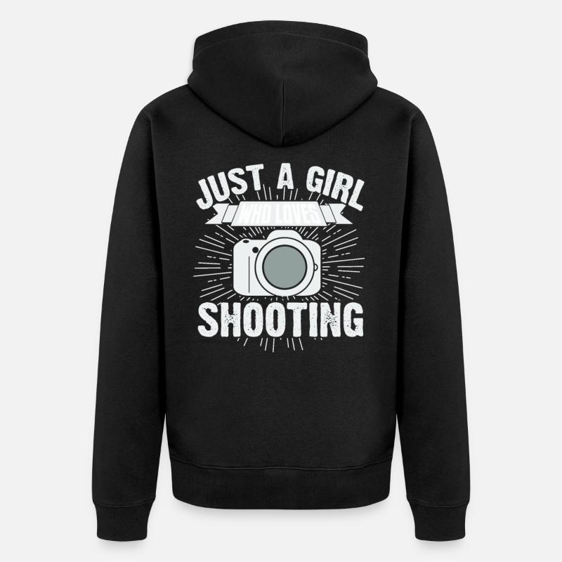 Caméra - Veste à capuche bio Premium Unisexe - noir