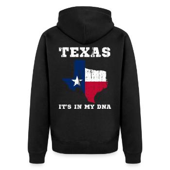 Texas USA - Veste à capuche bio Premium Unisexe - noir - Dos - Nico (187cm)