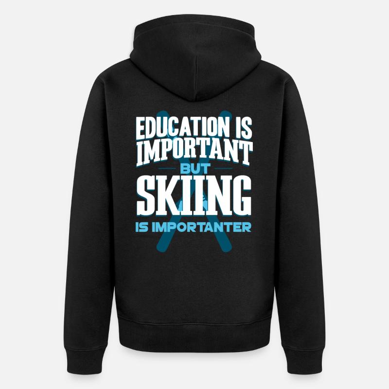 ski - Veste à capuche bio Premium Unisexe - noir