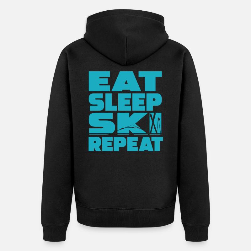 ski - Veste à capuche bio Premium Unisexe - noir