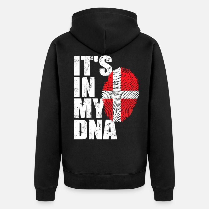 Danemark danois - Veste à capuche bio Premium Unisexe - noir