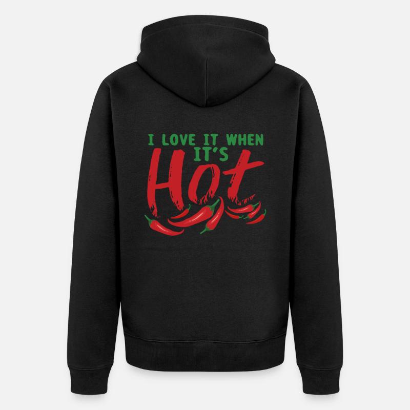 Kochen Koch - Unisex Premium Bio Zip Hoodie - Schwarz