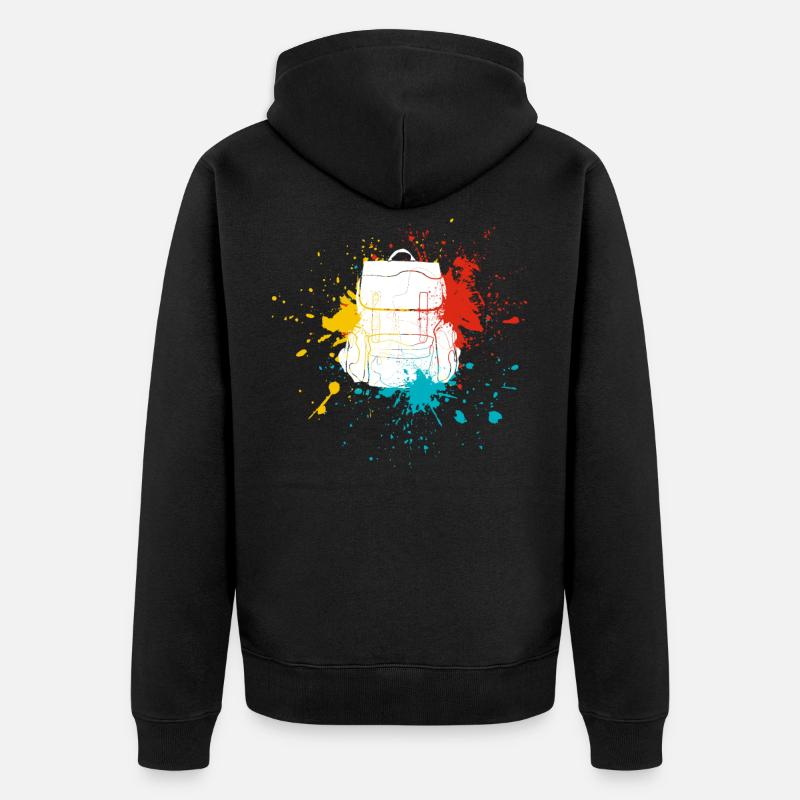 Sac à dos - Veste à capuche bio Premium Unisexe - noir