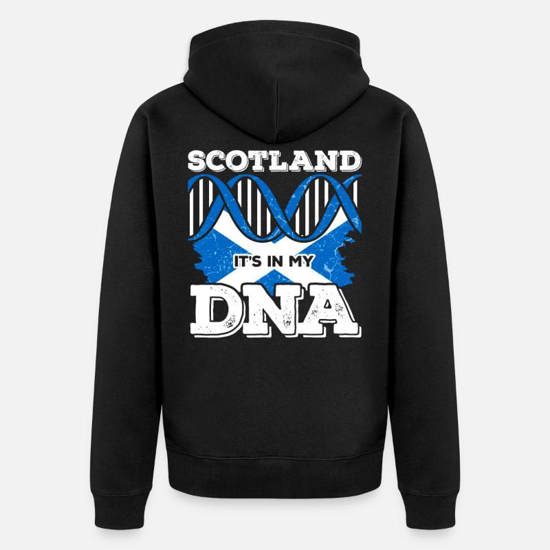 ADN écossais - Veste à capuche bio Premium Unisexe - noir