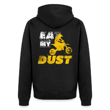 Motocross moto - Veste à capuche bio Premium Unisexe - noir - Dos - Nico (187cm)