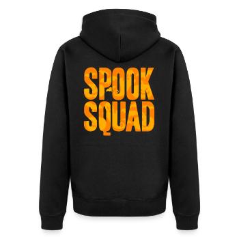 Halloween - Unisex Premium Bio Zip Hoodie - Schwarz - Hinten - Nico (187cm)