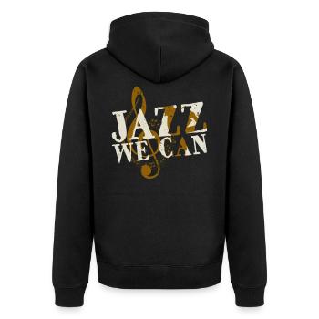 jazz - Veste à capuche bio Premium Unisexe - noir - Dos - Nico (187cm)