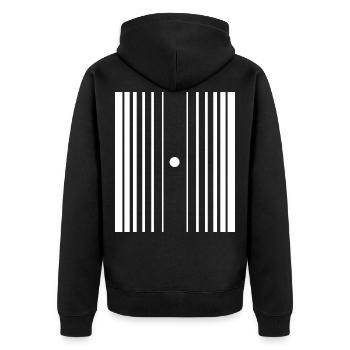 Effet physique dopé nerd science physique - Veste à capuche bio Premium Unisexe - noir - Dos - Nico (187cm)