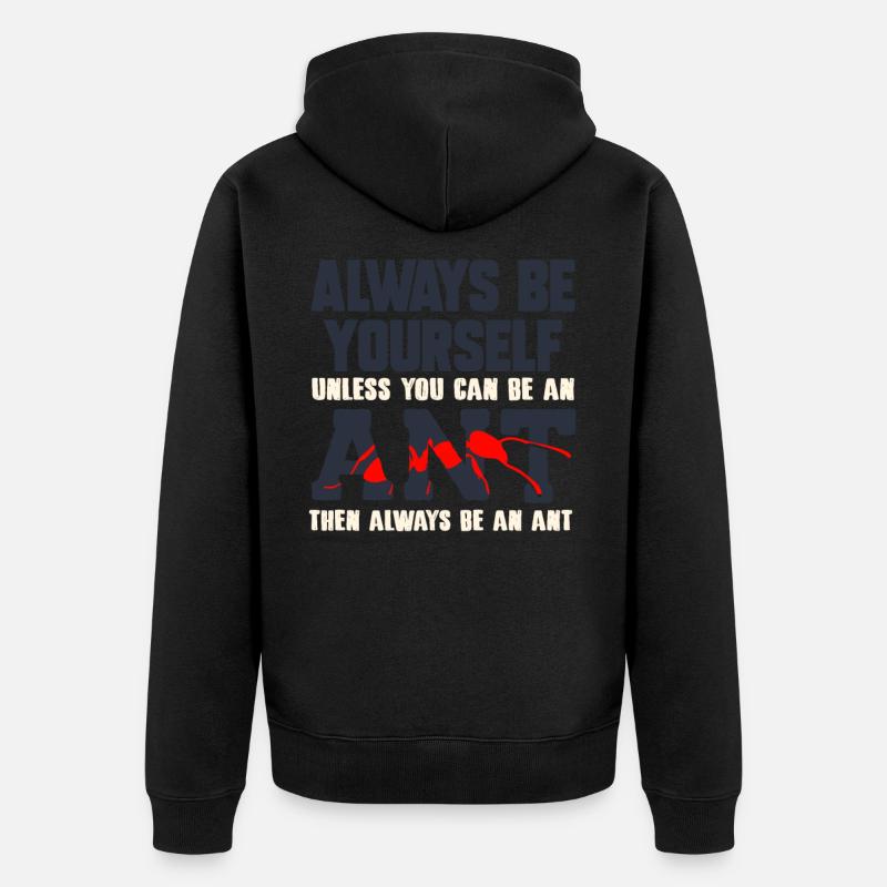 fourmis - Veste à capuche bio Premium Unisexe - noir