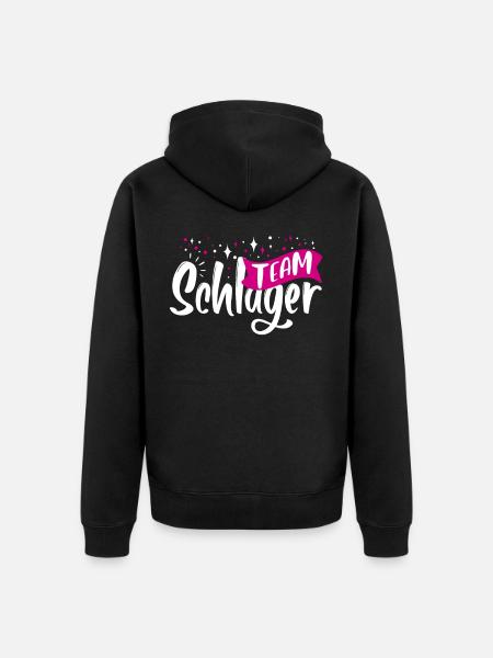 Team hit - Unisex Premium Organic Zip Hoodie - black