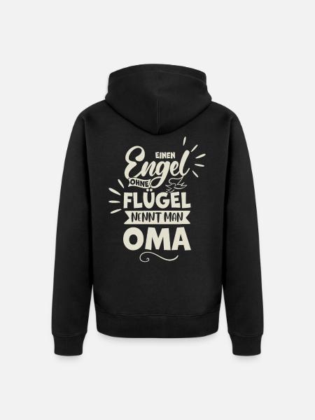 Grand-mère ange - Veste à capuche bio Premium Unisexe - noir