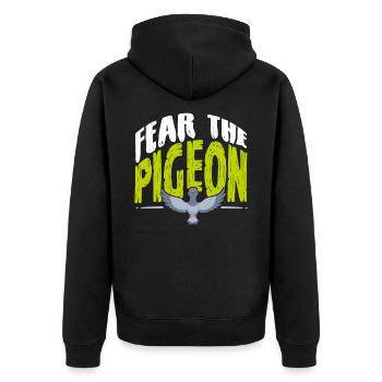 Oiseau pigeon - Veste à capuche bio Premium Unisexe - noir - Dos - Nico (187cm)
