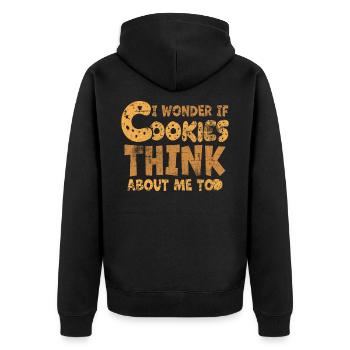 cookies - Veste à capuche bio Premium Unisexe - noir - Dos - Nico (187cm)