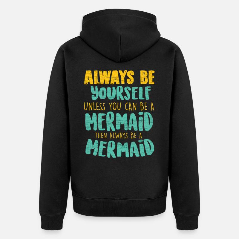 sirène - Veste à capuche bio Premium Unisexe - noir