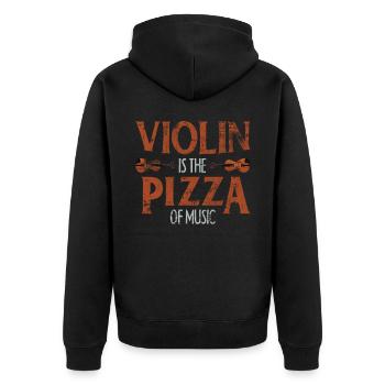 violon - Veste à capuche bio Premium Unisexe - noir - Dos - Nico (187cm)