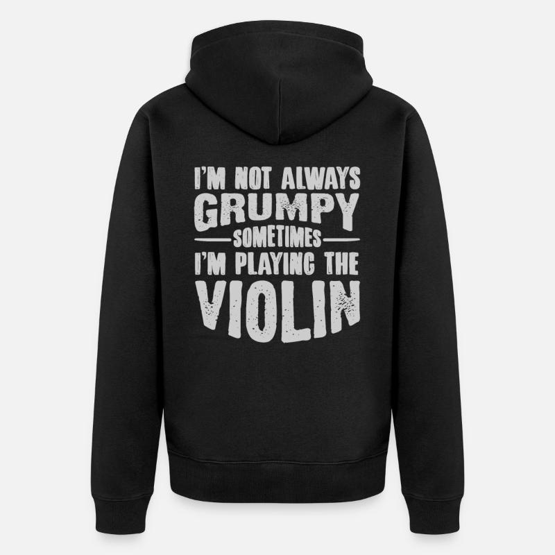 violon - Veste à capuche bio Premium Unisexe - noir