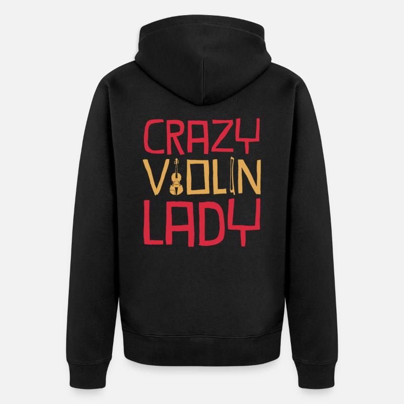 violon - Veste à capuche bio Premium Unisexe - noir