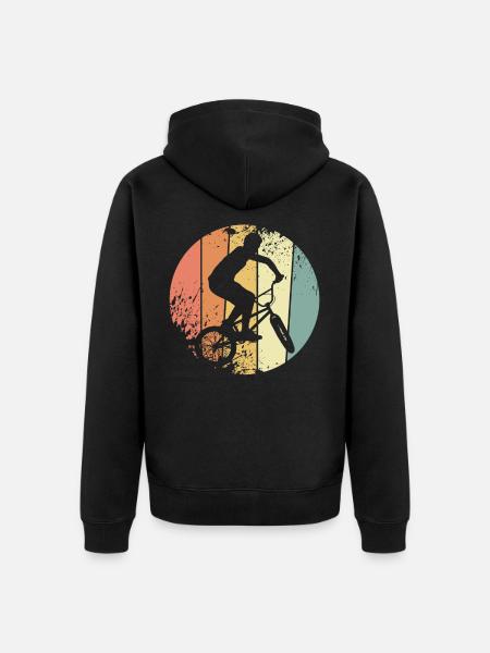 BMX - Unisex Premium Organic Zip Hoodie - black