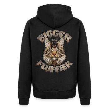 Maine Coon Chat - Veste à capuche bio Premium Unisexe - noir - Dos - Nico (187cm)