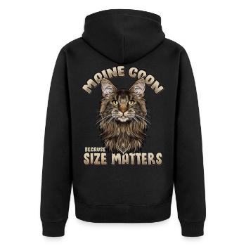 Maine Coon Chat - Veste à capuche bio Premium Unisexe - noir - Dos - Nico (187cm)