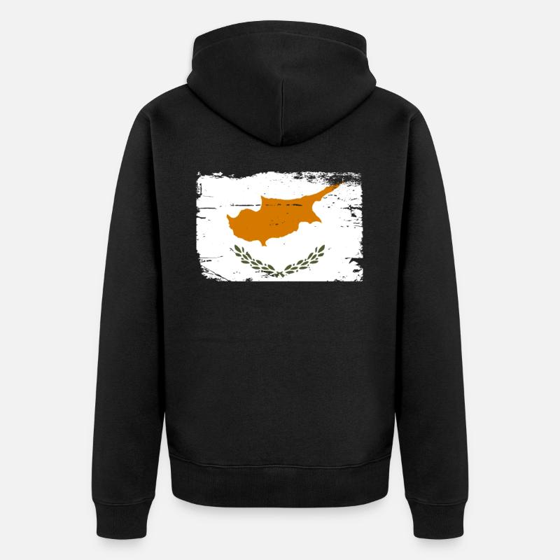 Chypre - Veste à capuche bio Premium Unisexe - noir