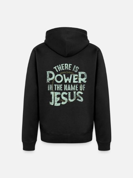 Jésus - Veste à capuche bio Premium Unisexe - noir