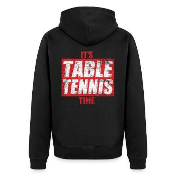 tennis de table - Veste à capuche bio Premium Unisexe - noir - Dos - Nico (187cm)