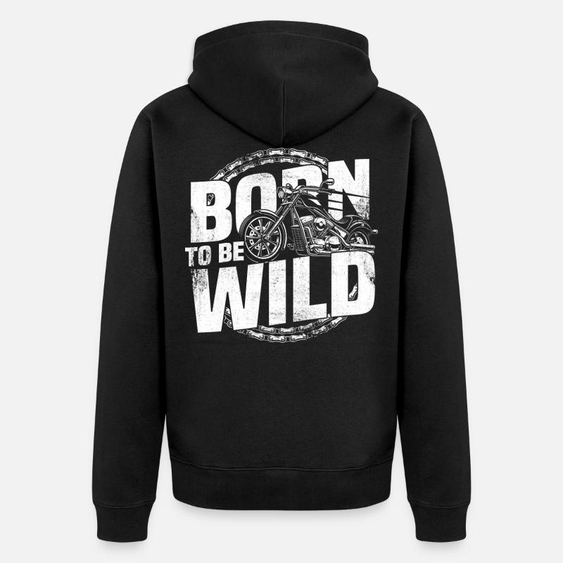 Born Wild - Veste à capuche bio Premium Unisexe - noir
