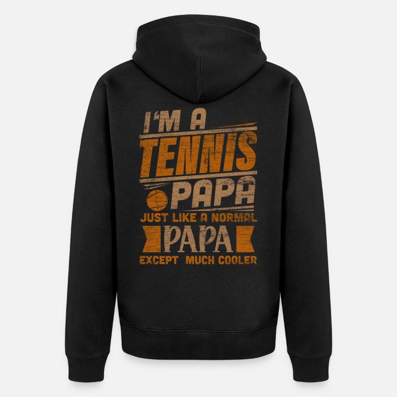 Tennis Papa - Veste à capuche bio Premium Unisexe - noir