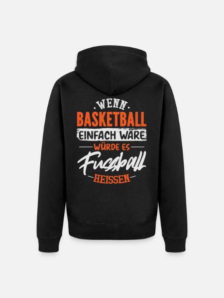 basket-ball - Veste à capuche bio Premium Unisexe - noir