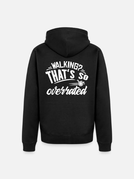 wheelchair - Unisex Premium Organic Zip Hoodie - black