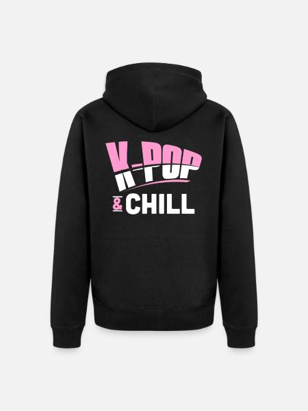 K-Pop - Unisex Premium Organic Zip Hoodie - black