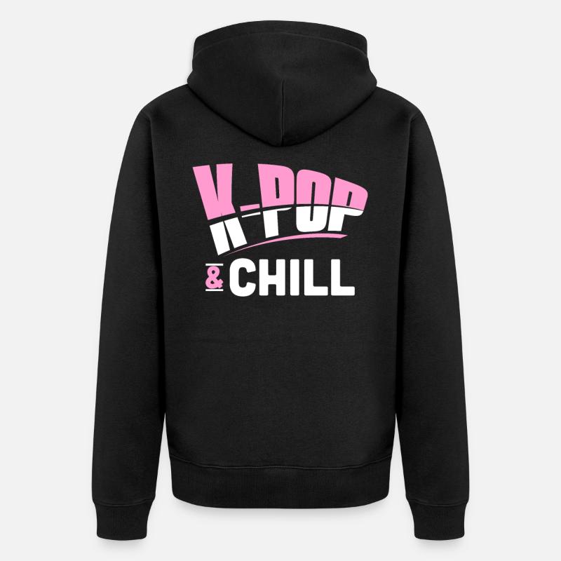 K-Pop - Veste à capuche bio Premium Unisexe - noir