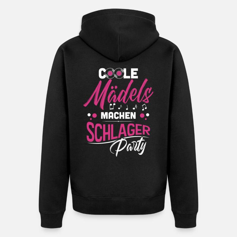 Filles Schlager - Veste à capuche bio Premium Unisexe - noir