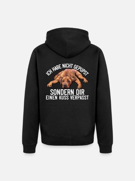 Rhodesian Ridgeback - Unisex Premium Bio Zip Hoodie - Schwarz