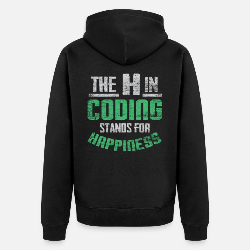programmation - Veste à capuche bio Premium Unisexe - noir