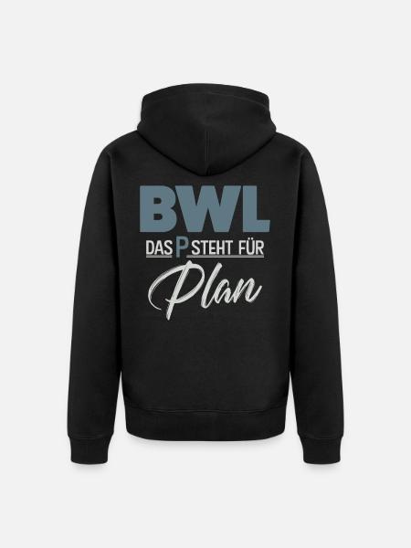 BWL - Unisex Premium Bio Zip Hoodie - Schwarz