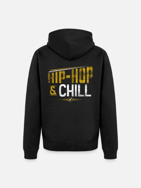 Hip Hop - Unisex Premium Bio Zip Hoodie - Schwarz