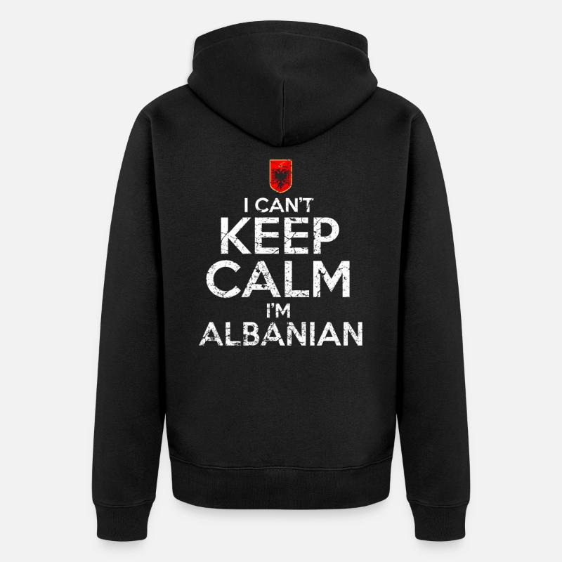albanais - Veste à capuche bio Premium Unisexe - noir