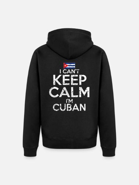 Cubans - Unisex Premium Organic Zip Hoodie - black