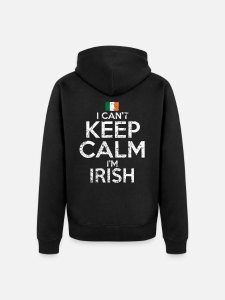 Irlande Irish Funny - Veste à capuche bio Premium Unisexe - noir