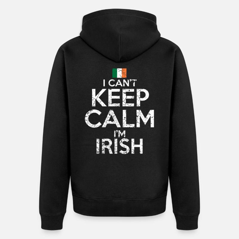 Irlande Irish Funny - Veste à capuche bio Premium Unisexe - noir