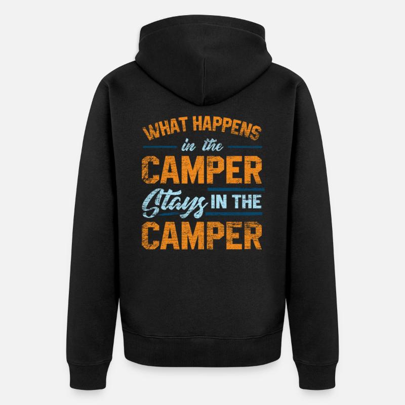 Camper Van - Unisex Premium Bio Zip Hoodie - Schwarz