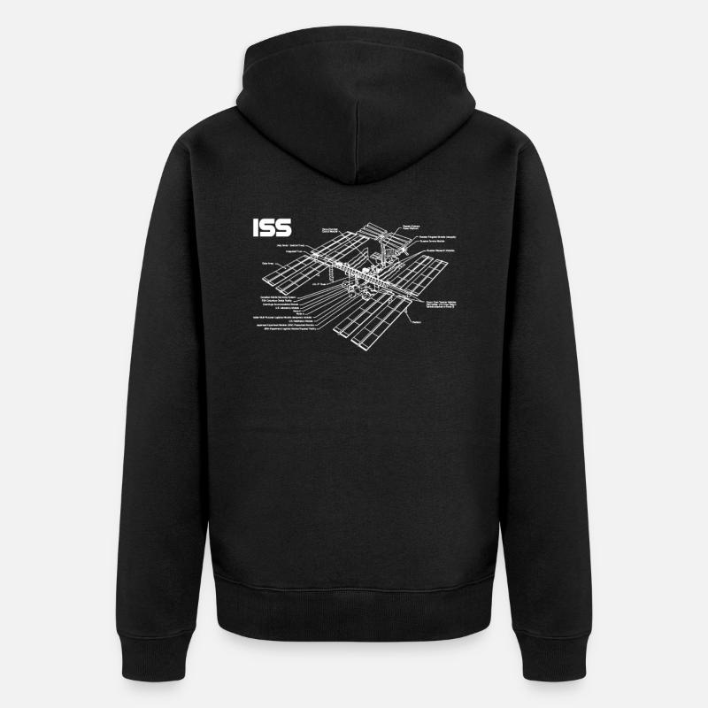 Station spatiale internationale ISS - Veste à capuche bio Premium Unisexe - noir