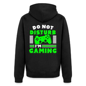 Gaming - Veste à capuche bio Premium Unisexe - noir - Dos - Nico (187cm)