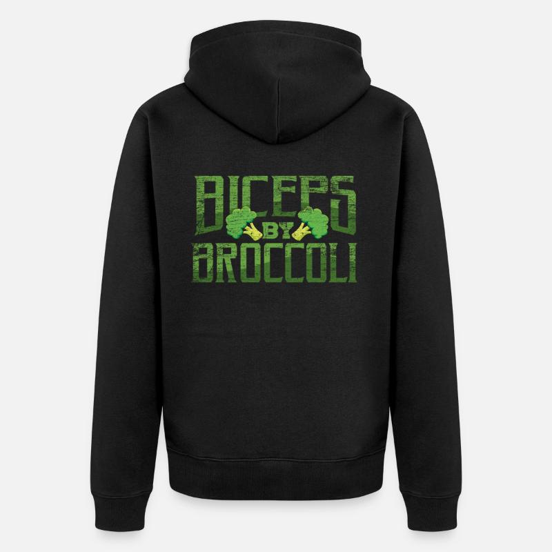 brocoli - Veste à capuche bio Premium Unisexe - noir