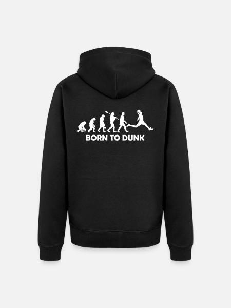 Basketball evolution - Unisex Premium Organic Zip Hoodie - black