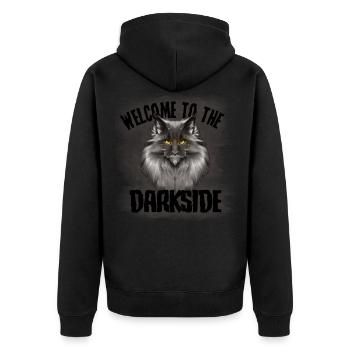 Chat Maine Coon - Veste à capuche bio Premium Unisexe - noir - Dos - Nico (187cm)