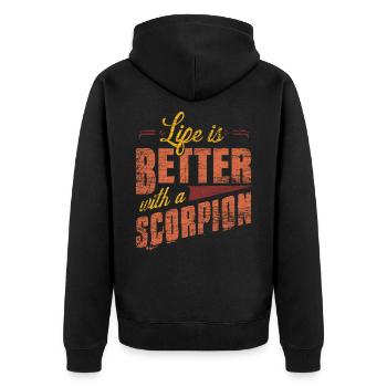 Scorpion - Veste à capuche bio Premium Unisexe - noir - Dos - Nico (187cm)