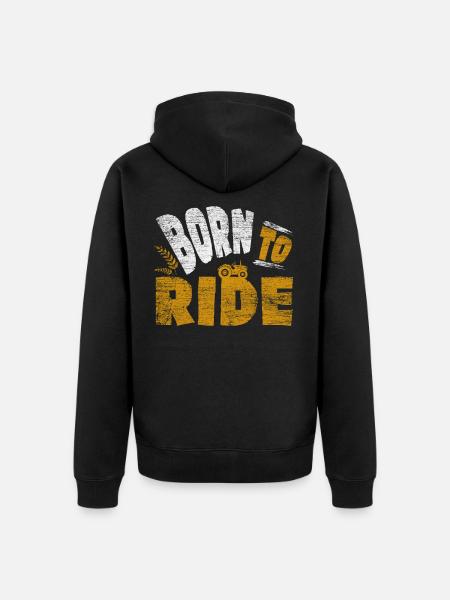 Traktor - Unisex Premium Bio Zip Hoodie - Schwarz